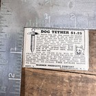 1952 Warner Products Company Dog Tether Vintage Print Ad Baldwinsville New York