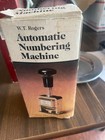 Vintage Rogers Automatic Numbering Machine Self Inking Original Box