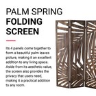 - Palm Spring Panel  Wooden Room Divider  Folding Screen Room Divider With Pa   