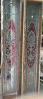 Wonderful Intricate  Pair Of Stained Glass Sidelights