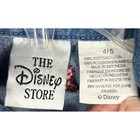 Vtg Disney Store Denim Dress Girls 4 5 Mickey Minnie Mouse Embroidered 90s