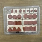 Stampin  Up Fun With Shapes 2004 Wood Mounted Rubber Stamps Set Of 13