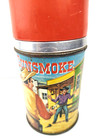 Rare Gunsmoke 1959 Vintage Aladdin Thermos Half Pint Vacuum Bottle Vgc