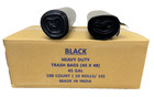 45 Gallon Extra Heavy Duty Garbage Bags - Black  Box Of 100 Trash Bags