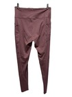 Victoria s Secret Mauve High Waist Ankle Leggings Women s Size L Pockets 