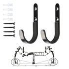  Bow Wall Mount Hanger - Universal Archery Compound Bow Holder Hooks 1 Pair