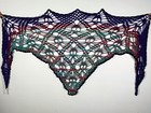 Batwing Skull Shawl Wrap Tapestry Crochet Halloween Costume