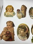 Antique Lot Of 8 Victorian Scrap Paper Ephemera For Collecting Or Scrapbooking