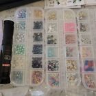 Lot Of Nail Supplies Gel Acrylic Rhinestones Stamping Decals Gold Silver Foil