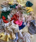 Mixed Lot Of 60  Vintage Doll Clothes Accessories All Sizes