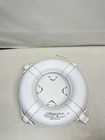 Taylor Made 365 Heavy Duty White Vinyl 20  Foam Ring Buoy Marine Boat