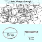 100pcs Key Rings Bulk Split Key Rings Keychain Rings And Crafts 1 Inch  25mm 