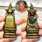 Ngung Bronze Miniature Charming Control Angel Mind Love Mien Thai Amulet  18620