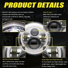 7  Led Headlight Halo   Passing Lamps For Harley Heritage Softail Classic Flstc