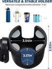 Wheelchair Rollator Cup Holder  4 Flexible Tabs Hook For Walker Scooter