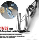 44   Safety Cables  Self-coiling Towing -5 000 Lbs  7 16  S-snap Hooks 