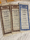 Vtg Stock Certificates  10 