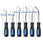 6pc Metal Pry Tool Set Auto Door Panel Trim Upholstery Clip Remover Kit