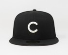 New Era 59fifty Boys  Cap Mlb Basic Chicago Cubs  c  Black White Fitted Size Hat