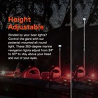 34 - 60  White Led Marine Navigation Anchor All-round Boat Yacht Light Uscg 3nm