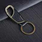 Car Metal Leather Keychain Keyring Key Chain Ring Keyfob Gift For Men Bronze