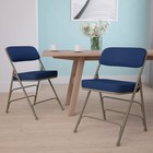 Flash Furniture Hercules Metal Folding Chairs W  Cushioned Fabric Seat - Set Of