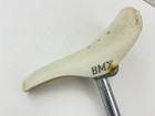Vintage Old School Velo Vl-116 Bmx Bicycle Seat White Plastic Used Racing