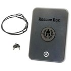 Roscoe Box Small Pistol Gun Storage Safe Spartan Helmet Key Lock - Tsa Approved
