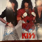Kiss Non Make-up Poster Autographed By Simmons Stanley Kulick Carr