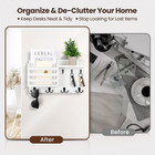 Mail Holder For Wall Mail Organizer With Key Hooks Hallway Farmhouse Decor Stora