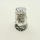 Vintage 925 Sterling Silver Ornate Sewing Thimble Collectible Made In Mexico