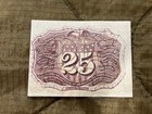 1863 25 Cent U s  Fractional Currency 2nd Issue - Civil War Era Paper Bill
