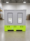 Food-grade Collapsible Bulk Container With Lid     48  X 40  X 44  Hdpe     
