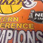 Nba Finals Los Angeles Lakers 2002 Conference Champions Felt Plaque Sign 14 5 