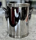 Vintage Silver Ice Bucket Champagne Wine Chill Home Bar Decor Dinner Party