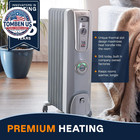 De longhi Oil Filled Radiator Heater  1500w Electric Space Heater For Indoor Use