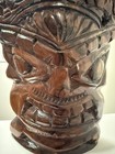 Handmade Hand-carved Wooden Hawaiian Tiki Sculpture Kauai 2018 Unique Art