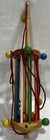 Vintage Playskool Wooden Crib Roller Rattle Toy 1940s-early 1950s Baby Pull Toy