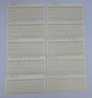 Vintage Computer Punch Cards  Lot Of 20 - Punched