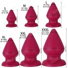 Rose Red Silicone Ball Anal Plug 6-sizes Big Huge Butt Training Dilator Sex Toy