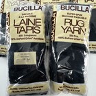 Lot Of 8 Bucilla Super Spun Latch   Hook  Rug Yarn Acrylic 320 Pcs  506 Ebony