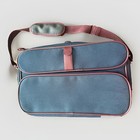 Vintage Samsonite Navy Blue Nylon Carry On Silhouette With  Strap- Read