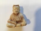 3 Netsuke Carved Resin Mfa Museum Of Fine Arts Rabbit Boat  Boy Mask  Colors Man