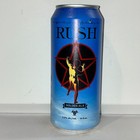Rush Golden Ale  2026 Fifty Something Tour  Beer Can  Bottom Opened  Empty 