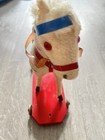 Antique 9   Handmade German Circus Horse Felt Wood Pull Toy West Germany