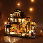 New Diy Miniature Wooden Dollhouse Loft Model Handcrafted Toys Doll Houses Gift