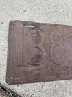 1923 Massachusetts License Plate Vtg Auto Garage Wall Decor Mass 138 287 Antique