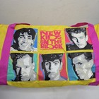 Vintage 1990 New Kids On The Block Duffle Bag Yellow Pink Band Memorabilia Nkotb