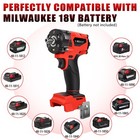 Compatible Milwaukee M18 Fuel 18v Battery Brushless Cordless 1 2  Impact Wrench