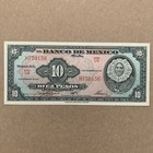 1961 Mexico 10 Pesos Banknote Tehuana Currency Mexican Paper Money Mexicano